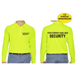 Custom Security Tactical Performance Longsleeve Polo